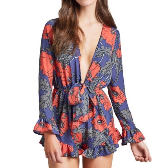 Tularosa Bishop Flower Romper - Picture 1 of 5